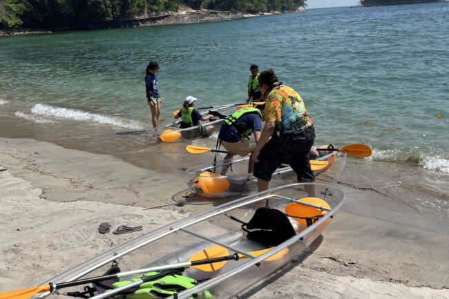 Kayaking in La Playa Caleta Bataan